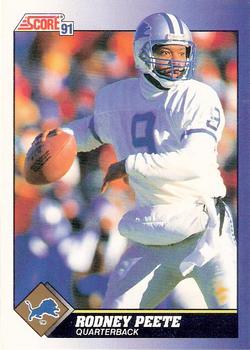 Rodney Peete Detroit Lions 1991 Score NFL #47